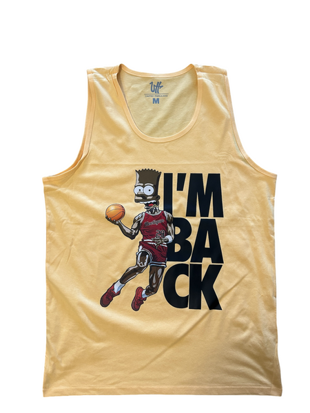 Soft Yellow Hooligan Bart Tank Tops