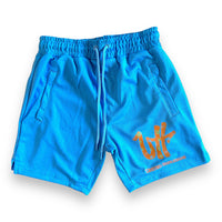 “Casual Riot” Sky Blue mesh shorts