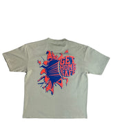GHS TEE BLUE/ ELECTRIC ORANGE